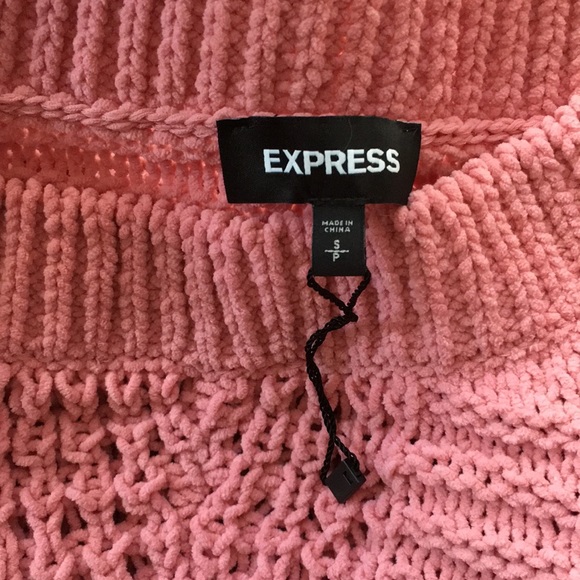 New Express Cable Knit Chenille Boat Neck Sweater - Picture 6 of 6